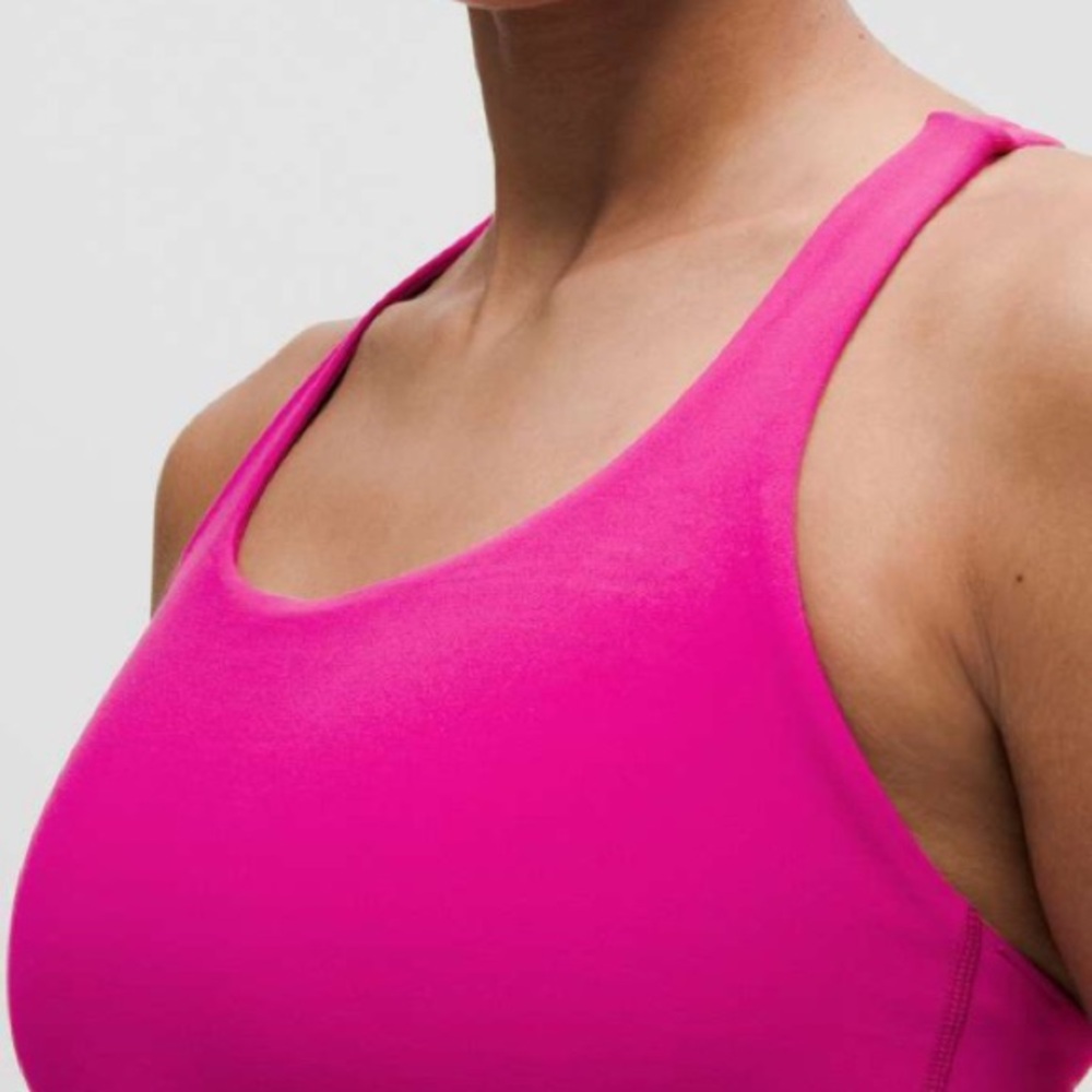 Lululemon Energy Longline Bra *Medium Support, B–D Cups Ripened Raspberry Size 8 - Picture 8 of 10